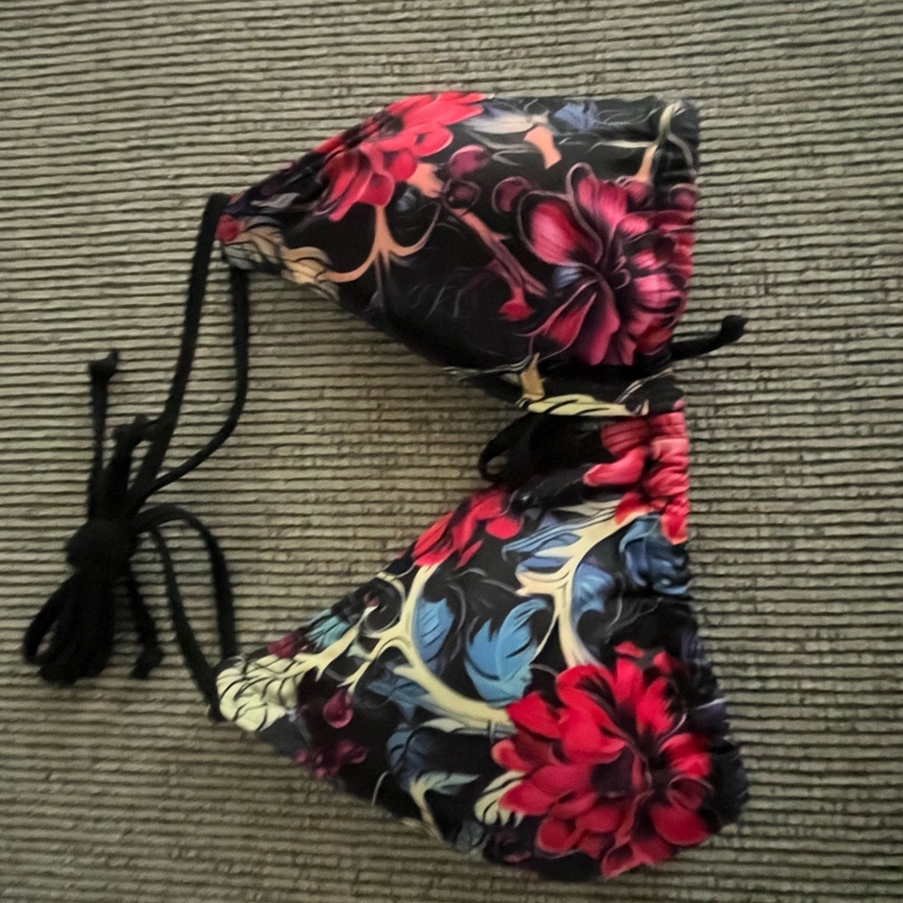 Floral Bikini Set - Black and Pink brand new - Picture 9 of 10